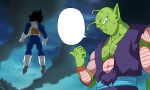 Piccolo señalando a Vegeta Meme Generator