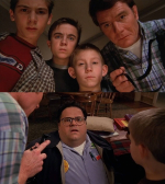 Reese, Malcolm, Dewey y Hal mirando fijamente Meme Generator