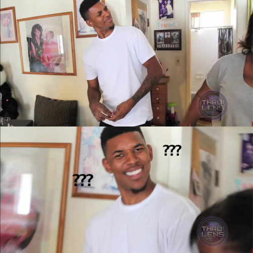 Nick Young confundido Nick Young confundido