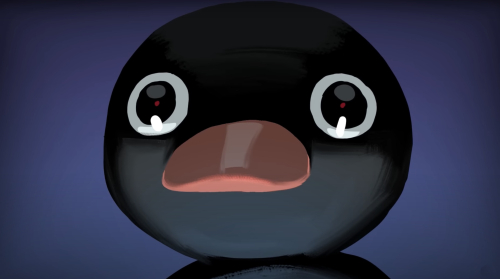 Pingu aterrorizado Noot Noot