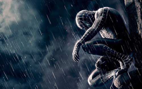 Spider-Man triste